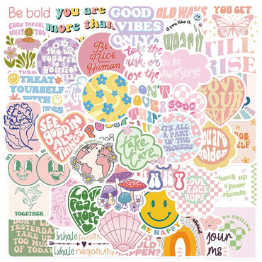 Inspirational Quote Stickers for Guitar Laptop Luggage Bottle Skateboard (ONLINE ORDER ONLY)