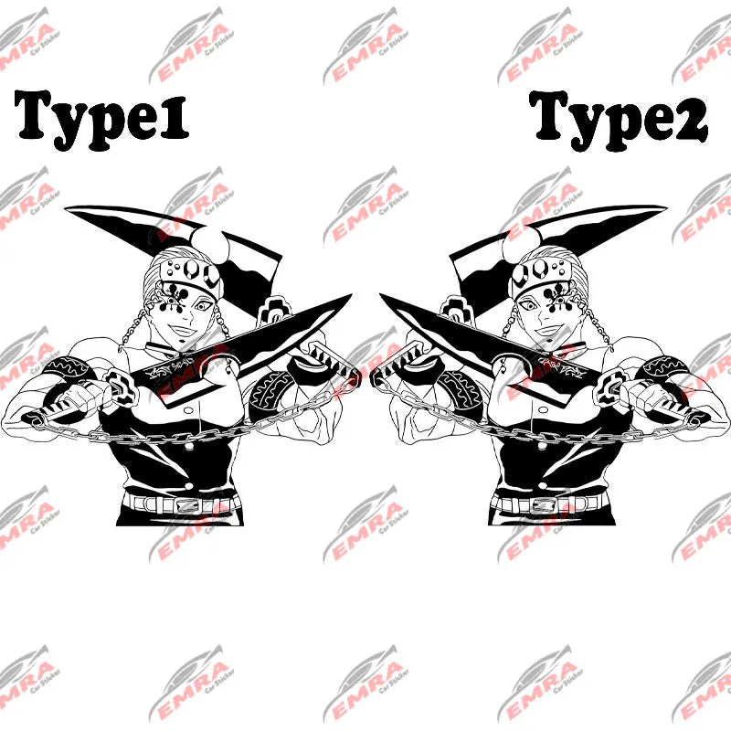 Japanese Anime Stickers For Car Sticker Decoration Door Hood Die Cutting Personality PVC Vinyl Decals  External Accessories (ONLINE ORDER ONLY)