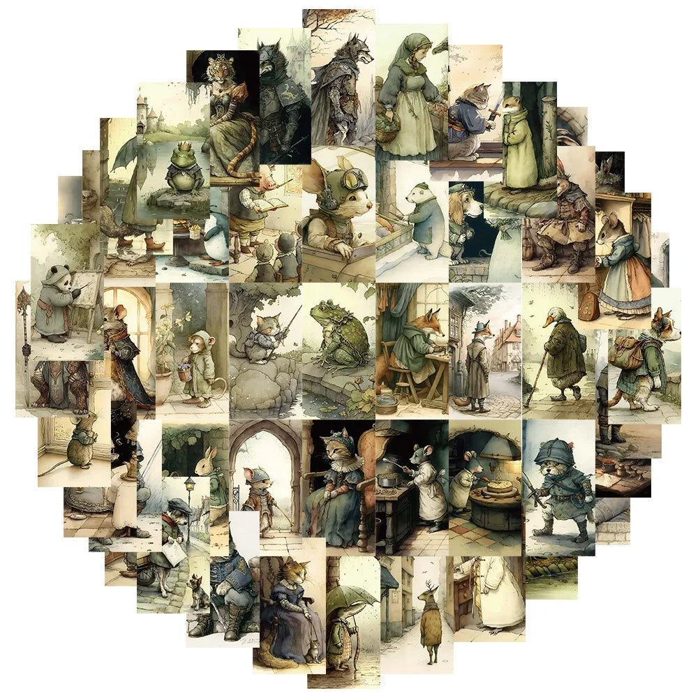 Cute Cartoon Animal Stickers for Laptop, Luggage, Car, Fridge, Snowboard (10/30/50pcs) (ONLINE ORDER ONLY)