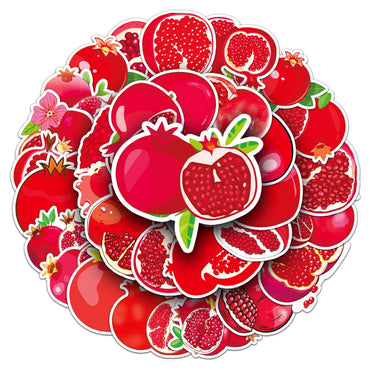 10/50Pcs Autumn Pomegranate Stickers Decoration Adhesive Sticker DIY Laptop Phone Decal Accessories Stickers (ONLINE ORDER ONLY)