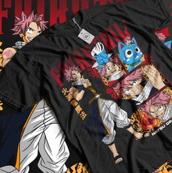 Fairy Tail T-Shirt: Natsu & Gray Dragon Slayer Anime Tee (ONLINE ORDER ONLY)
