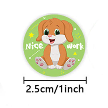 100-500pcs Cute Reward Sticker Animal Sticker Kids Gift Decoration Label Teacher Encouragement Student Stationery Aesthetic Tag (ONLINE ORDER ONLY)