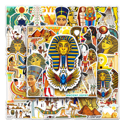50Pcs Pharaoh Cartoon Waterproof Vinyl Stickers for Skateboard Snowboard (ONLINE ORDER ONLY)