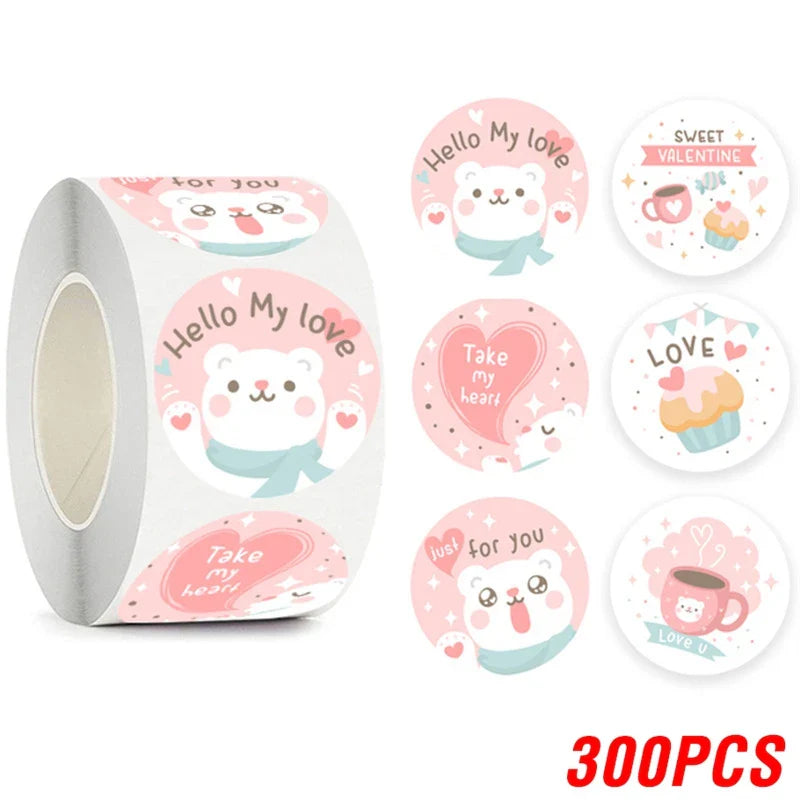 100-500pcs Lovely Animal Stickers Sealing Labels Reward Sticker For School Teacher Kids Stationery Sticker Gift Decor (ONLINE ORDER ONLY)