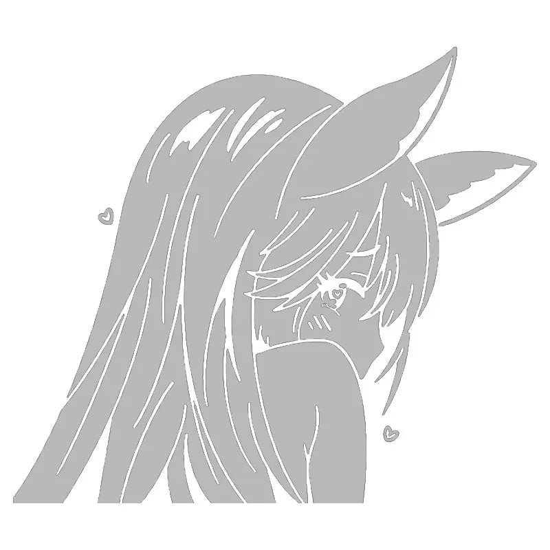 Japanese Anime Car Sticker Window Decoration Beautiful Girl Stickers Laptop Computer Auto Parts Vinyl Decal (ONLINE ORDER ONLY)