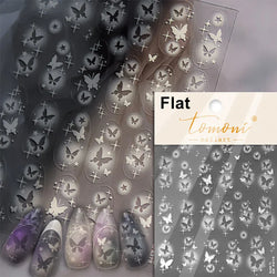 Charming White Shiny Pearl Rhinestone Wings Feathers Crown Moon Stars 3D Self Adhesive Nail Art Sticker Manicure Decal Wholesale (ONLINE ORDER ONLY)