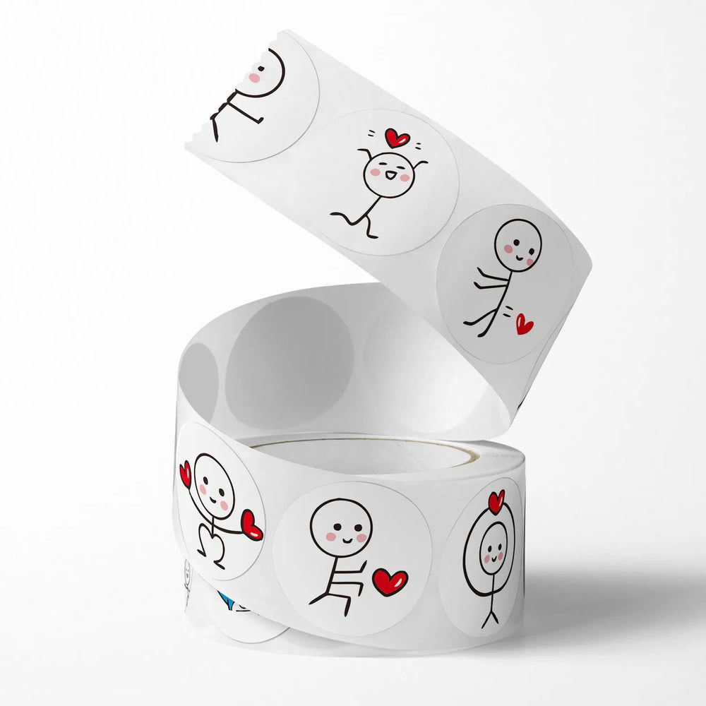 100-500Pcs Stickers Love Labels for Wedding  Valentine's Day Holiday Gift Decoration Envelope Sealing Stickers Scrapbooking (ONLINE ORDER ONLY)