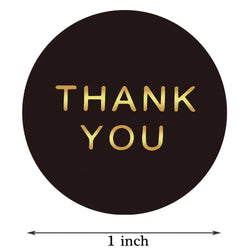 500pcs/roll Round Brown labels Thank You Kraft Stickers 1 inch Wedding Pretty Gift Envelope Sealing Label Stickers Stationery (ONLINE ORDER ONLY)