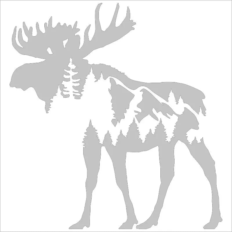 Mountain Moose For Car Sticker Pacific Northwest Stickers Accessories Decorations Window Die Cutting Vinyl Decals (ONLINE ORDER ONLY)