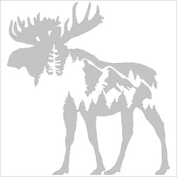 Mountain Moose For Car Sticker Pacific Northwest Stickers Accessories Decorations Window Die Cutting Vinyl Decals (ONLINE ORDER ONLY)