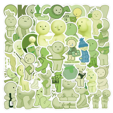 10/30/55PCS Smiski Stickers Cute Cartoon Image Decals Kids Toys Graffiti DIY Laptop Phone Guitar Car Bike Skateboard Decoration (ONLINE ORDER ONLY)
