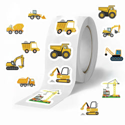 500Pcs Construction Vehicle Sticker Roll For Kids Reward Encourage Sticker For Labels Thank You Sticker Kids Toys (ONLINE ORDER ONLY)