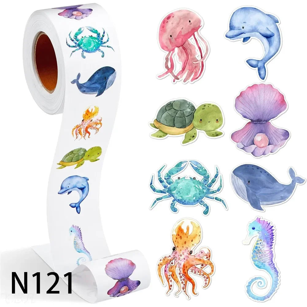 500Pcs 2.5cm Forest Animal Stickers for Gifts, Water Bottles, Phones, Laptops (Online Order Only)