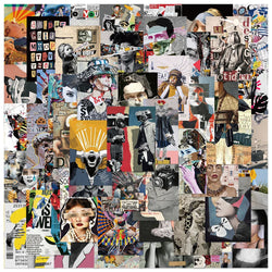 50pcs Modern Art Magazine Cover Aesthetic Stickers Water Bottle Laptop Decals Luggage Diary Skateboard Waterproof Vinyl Sticker (Online Order Only)