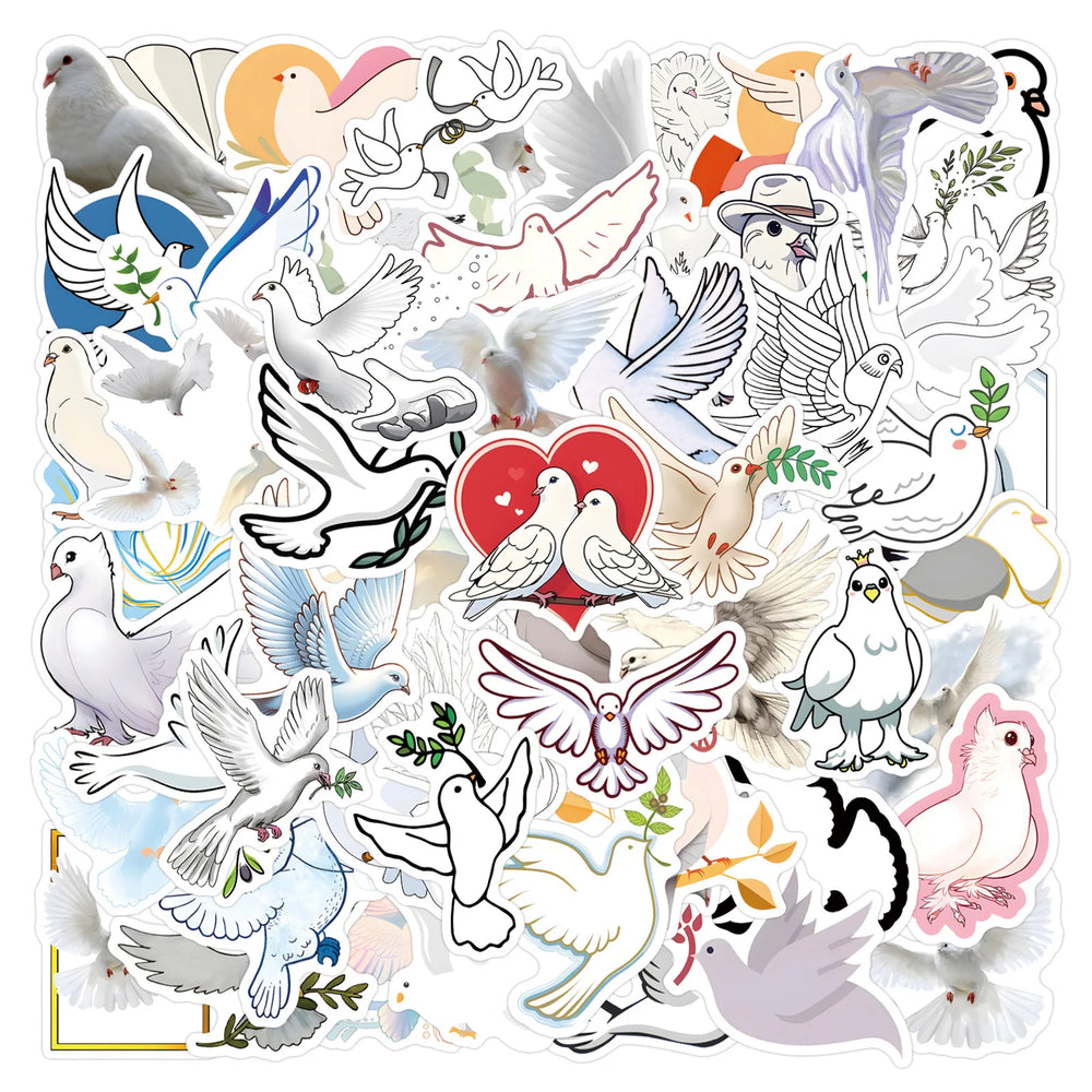 Pigeon Cartoon Stickers Pack for Luggage, Laptop, Phone, Guitar, Car, Bike, Skateboard, Kids Toy (Online Order Only)