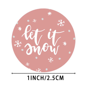 100-500pcs Thank You Sticker Design Diary Christmas Sticker Gift Sealing Sticker Holiday Birthday Party Gift Decoration Label (ONLINE ORDER ONLY)
