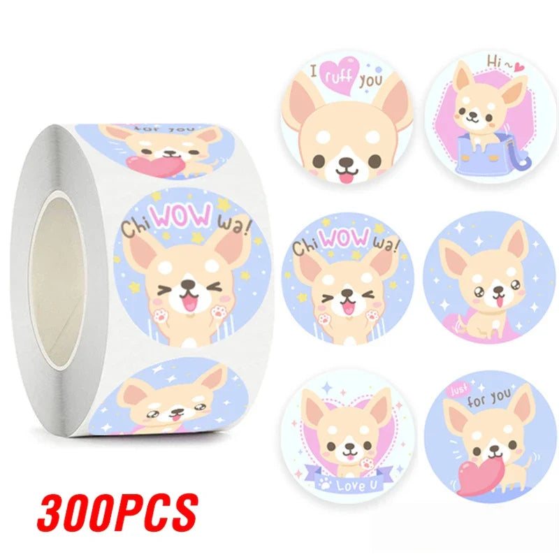 100-500pcs Cartoon Animal Reward Stickers for Kids Cute Gift Decor Stickers Labels School Encourage Children Stationery Stickers (Online Order Only)
