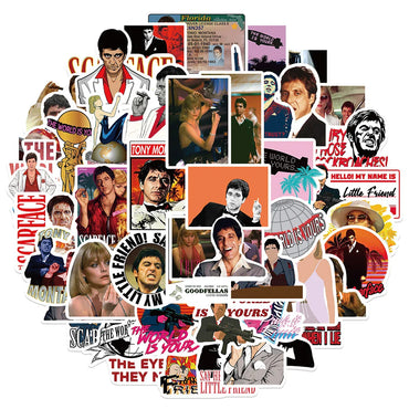 10/30/50pcs Movie Scarface Tony Montana The World Is Yours Sticker Packs (Online Order Only)
