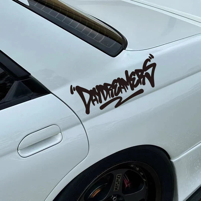 "DAY DREAMERS"DECAL,creative&fashion text for you good look car,high quality for car trucks motorcycles &laptops (ONLINE ORDER ONLY)