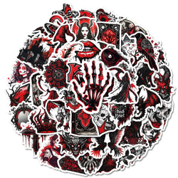 Gothic Skull Stickers Set for Laptop, Phone, Guitar, Bike, Skateboard (ONLINE ORDER ONLY)