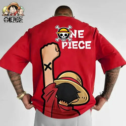 One Piece Graphic T-Shirt: Luffy & Zoro Oversized Streetwear (ONLINE ORDER ONLY)