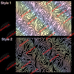 Universal Topography Quarter Window Car Sticker Suitable For Most Decoration Accessories Die Cutting Vinyl Decals (ONLINE ORDER ONLY)