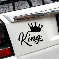 CROWN KING Car Stickers, Fashion Waterproof Vinyl Decal Auto Sticker Car Styling Decoration Accessories (ONLINE ORDER ONLY)