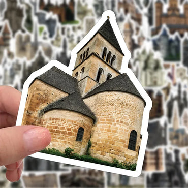 10/60Pcs European Architecture Graffiti Stickers Decals for Kids Toys Laptop Phone Luggage Scrapbook Skateboard Creative Sticker (ONLINE ORDER ONLY)