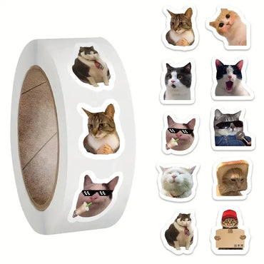 100-500pcs Cartoon Meme Cat Stickers For School Reward Stickers Classroom Decoration Encouragement Sticker For Student Teacher (ONLINE ORDER ONLY)