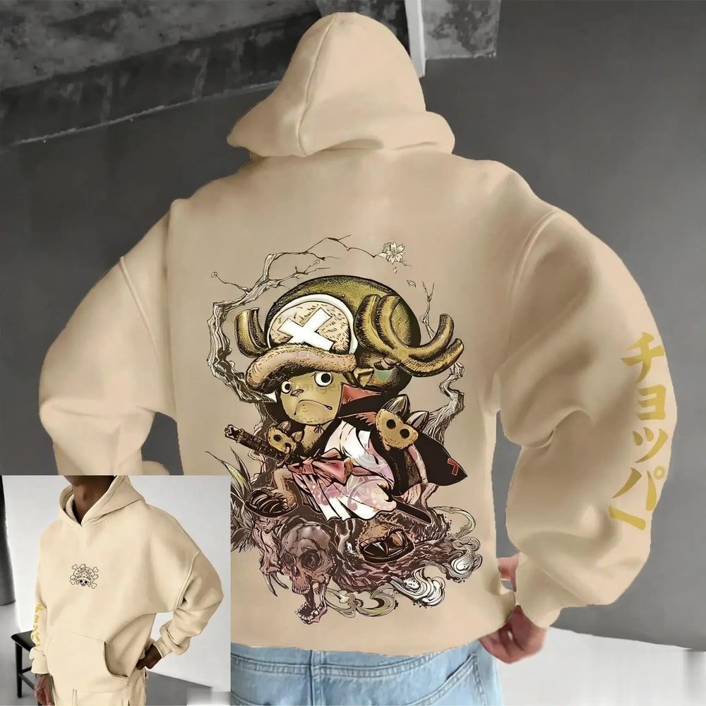 Chopper Graphic Hoodie: One Piece Oversized Anime Sweatshirt (ONLINE ORDER ONLY)
