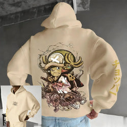 Chopper Graphic Hoodie: One Piece Oversized Anime Sweatshirt (ONLINE ORDER ONLY)