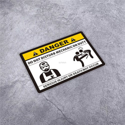 Stickers Warning DANGER Stay Away From My Fishing Boat Do Not Disturb Applique for Fish Box Car Styling Window (ONLINE ORDER ONLY)