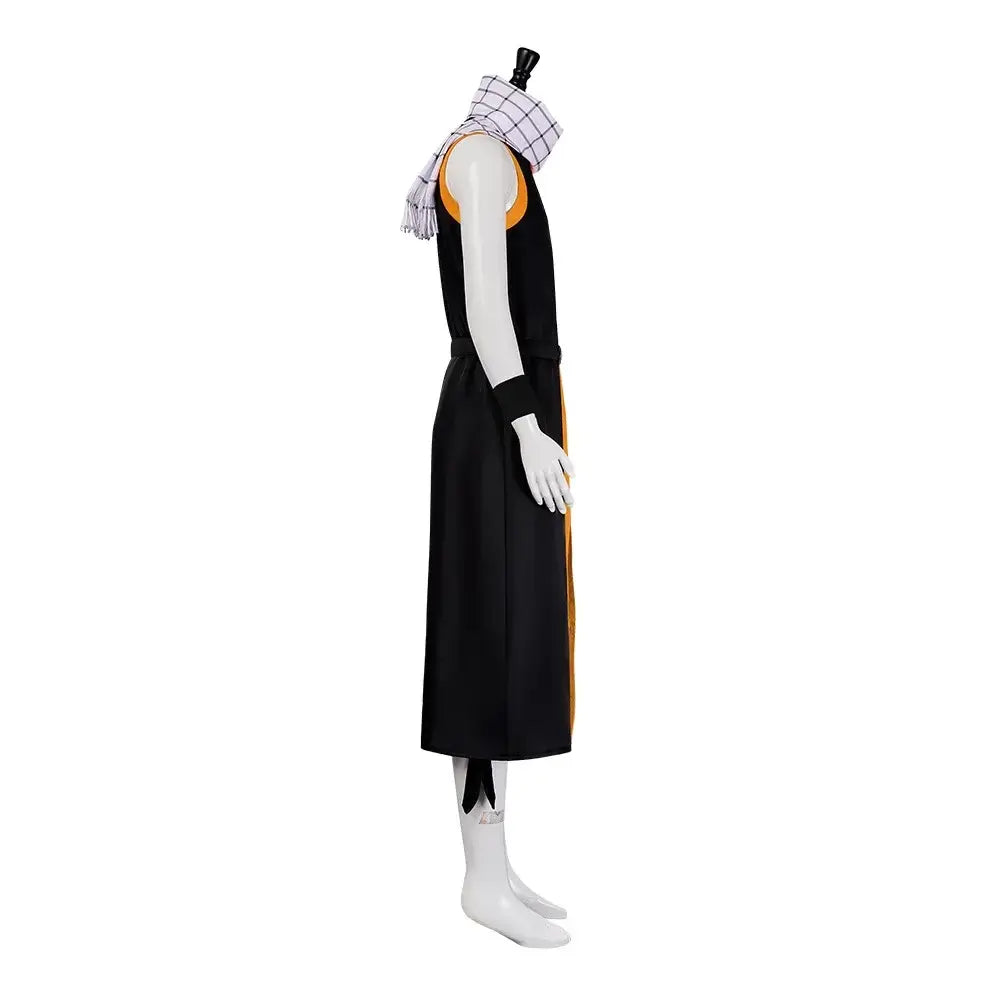 Natsu Dragneel Fairy Tail Cosplay Costume Blue Black