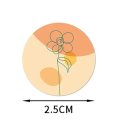 500pcs Cute Scrapbooking Stationery Stickers Envelope Sealing Label Personalized Small Business Gift Decor Stickers (Online Order Only)