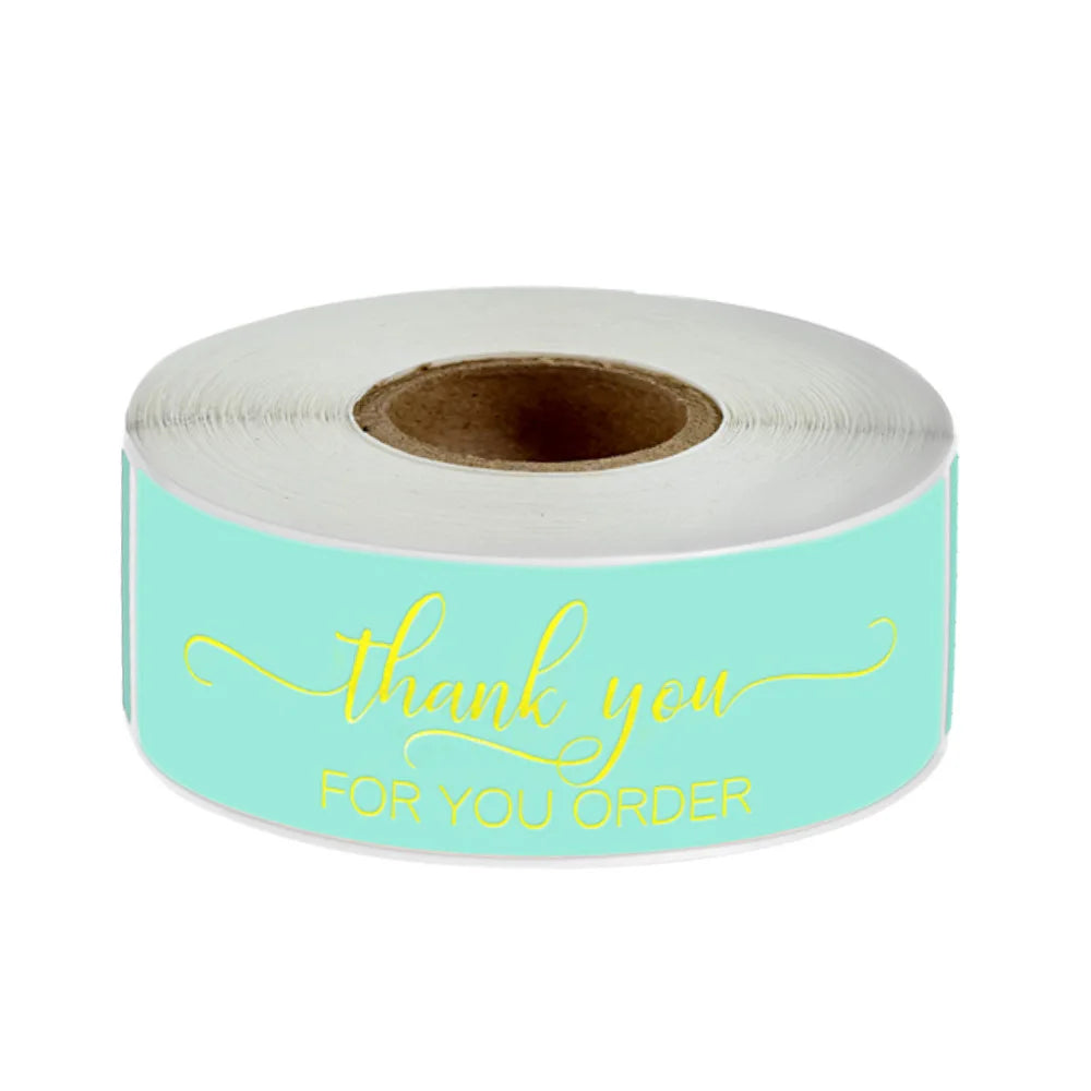 120pcs/roll Merry Christmas Stickers Cute Santa Claus Xmas Tree Thank You Labels For Gift Box Present Sealing Package Decoration (ONLINE ORDER ONLY)