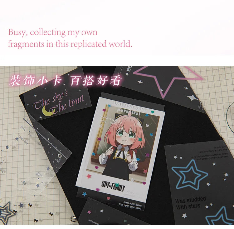 30pcs/pack Korean PET Transparent Sealing Decorative Stickers Cute Sticker for Idol Card Collage Material Journal DIY Decoration (ONLINE ORDER ONLY)