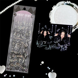 1pcs Hot Silver Laser Stereo Sticker Bright Stars Decorative Adhesive Sticker For Scrapbooking Diary Album Journal DIY Idol Card (Online Order Only)