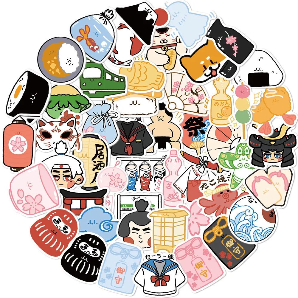 Cartoon Stickers for Suitcase, Skateboard, Laptop, Luggage, Phone (ONLINE ORDER ONLY)