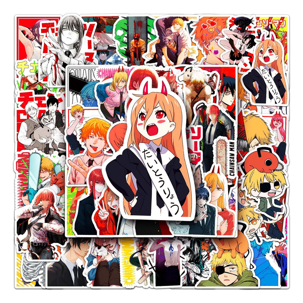 50Pcs Cartoon Cute Waterproof Vinyl Stickers for Kids Skateboard Snowboard Decals (ONLINE ORDER ONLY)