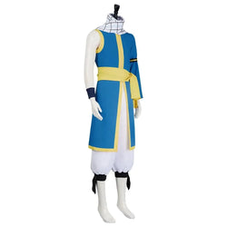 Natsu Dragneel Fairy Tail Cosplay Costume Blue Black