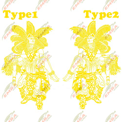 Aztec Man Women Stickers For Car Stickers External Accessories Hood Decoration Die Cutting Waterproof Prevent PVC Vinyl Decal (ONLINE ORDER ONLY)