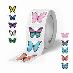 500pcs/roll Kids Stationery Stickers Birthday Party Back ground Fruits Balloon Happy Banner Refrigerator Vegetable Stickers Toys (ONLINE ORDER ONLY)