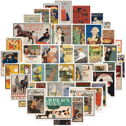 50pcs Old School Art Poster Stickers Classic Sticker For Suitcase Skateboard Laptop Luggage Phone Car Styling DIY Decals (ONLINE ORDER ONLY)