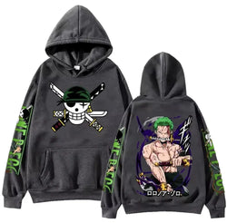 One Piece Zoro Anime Hoodie Sweatshirt | Y2K Streetwear