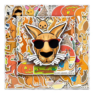 10/30/50PCS Funny Kangaroo Cartoon Stickers DIY Skateboard Laptop Phone Luggage Suitcase Guitar Wall Decals Decoration Kids Toy (ONLINE ORDER ONLY)