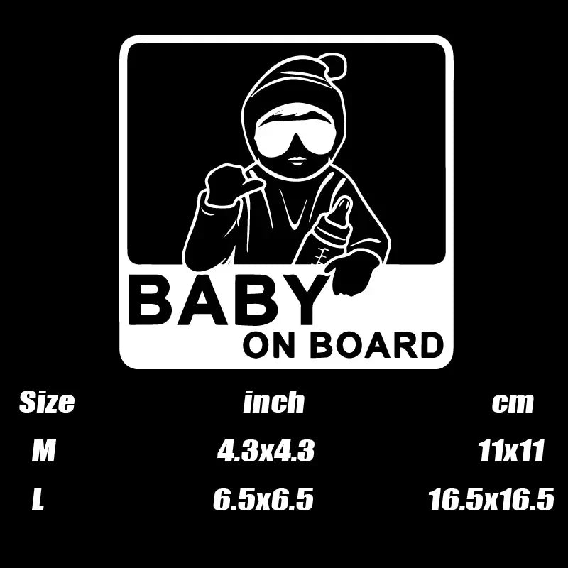 “BABY ON BOARD”Stickers，cute&funny stickers for your cars trucks and motorcycles if you have a baby！ (ONLINE ORDER ONLY)