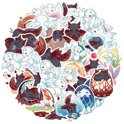 Cute Animal Cartoon Stickers for Laptop, Luggage, Car, Fridge - 10/30/50pcs Vinyl Decals (ONLINE ORDER ONLY)
