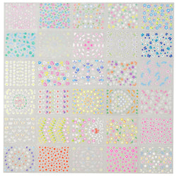 30pcs Children's Cartoon Rabbit Nail Stickers with Sequins and Glitter Colorful Flowers DIY Decal Kid Toy Kawaii Girl Ornaments* (ONLINE ORDER ONLY)