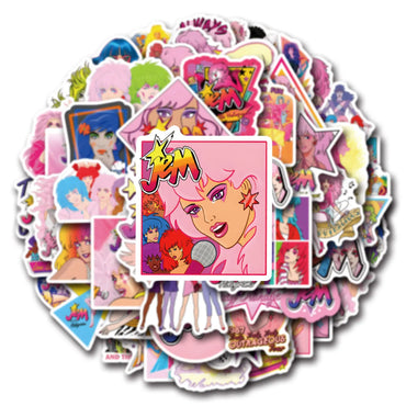 10/30/55PCS Jem And The Holograms Stickers Cartoon Movie Sticker Fantasy Film Graffiti Toy Luggage Laptop Guitar Car Bike Decals (ONLINE ORDER ONLY)