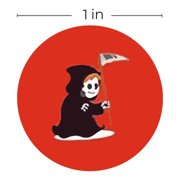 100-500pcs Halloween Pumpkin Ghost Stickers Label Treat or Treat Candy Bags Stickers Halloween Gift Packaging Sealing Decoration (Online Order Only)
